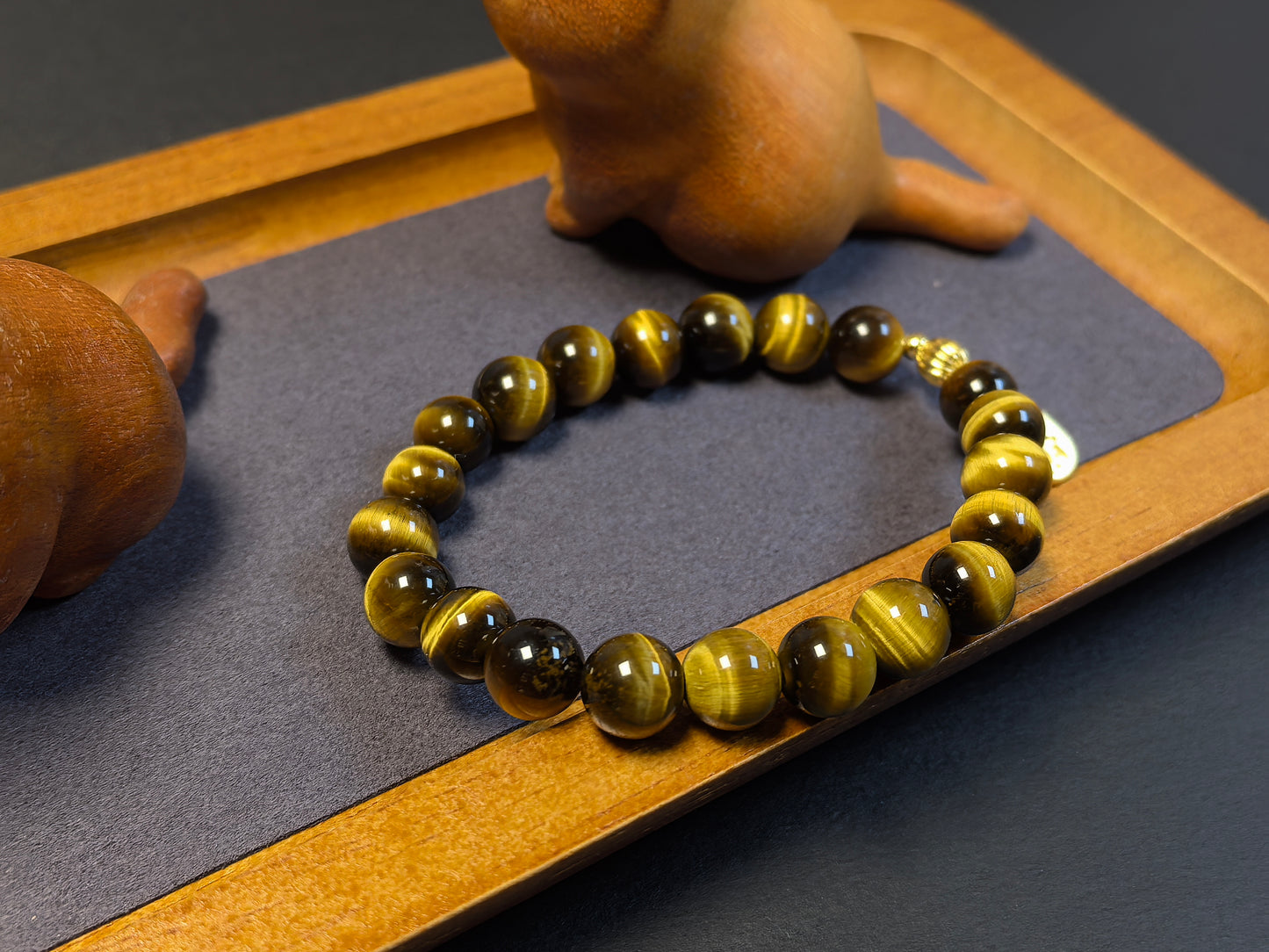 Qiu'er Jewelry · Yellow Tiger Eye Fortune Bracelet | Stone of Wealth | Improve Career | Enhance Confidence | Healing Energy Bracelet | Citrine Series Bracelet