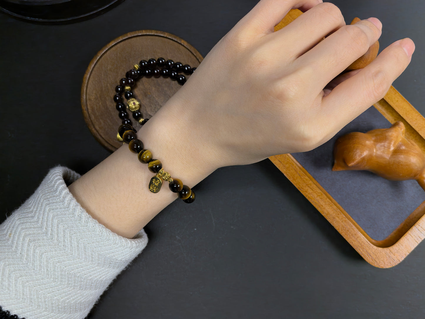 Qiu'er Jewelry · Yellow Tiger Eye Fortune Bracelet | Stone of Wealth | Improve Career | Enhance Confidence | Healing Energy Bracelet | Citrine Series Bracelet