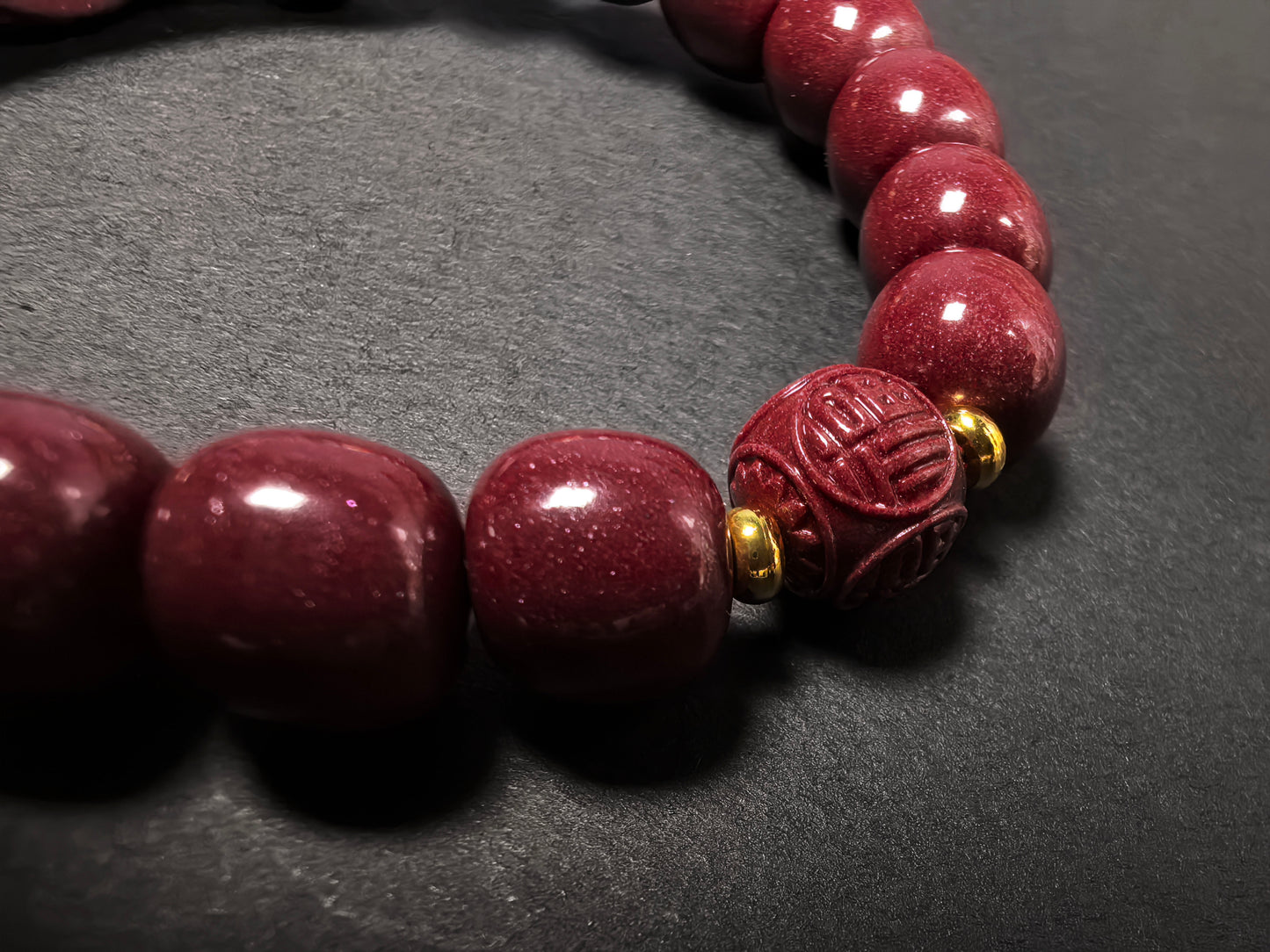 Qiu'er Jewelry · Purple Gold Sand Ruyi Pixiu Bracelet | Peace and Disaster Relief | Feng Shui Bracelet | Chinese Style Bracelet | Healing Energy Bracelet